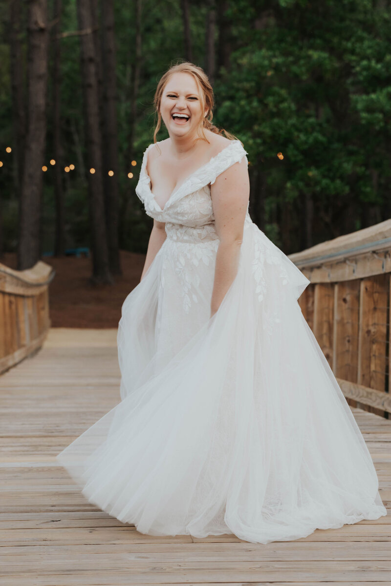 bride laughing