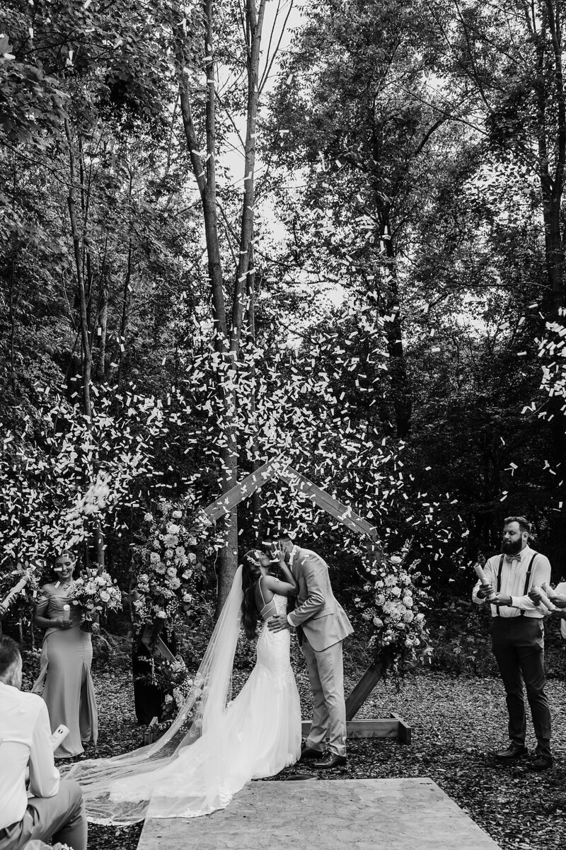 Bride + Groom Wedding Ceremony Clymer, NY