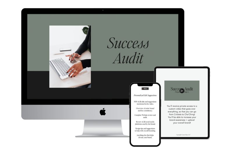 Success Audit desktop computer mockup.