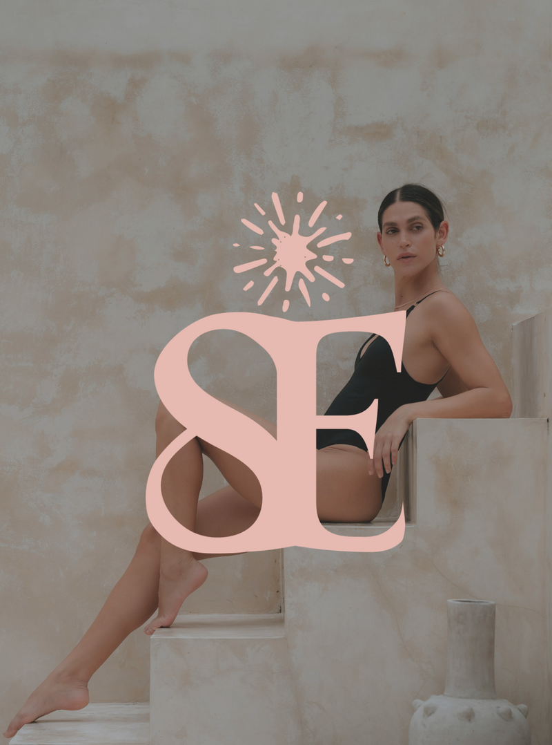 Custom logo mark for Starlight Esthetics, designed by Her Higher Standard Design Studio to reflect balance, empowerment, and radiant beauty branding.
