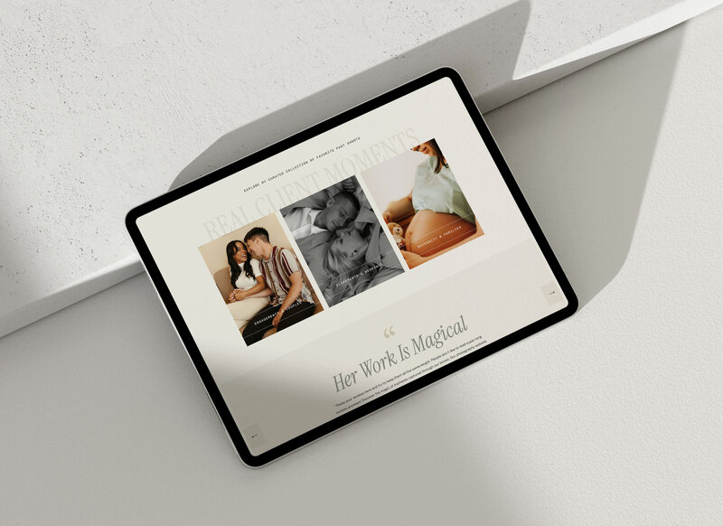 Elopement Photographer Template mockup