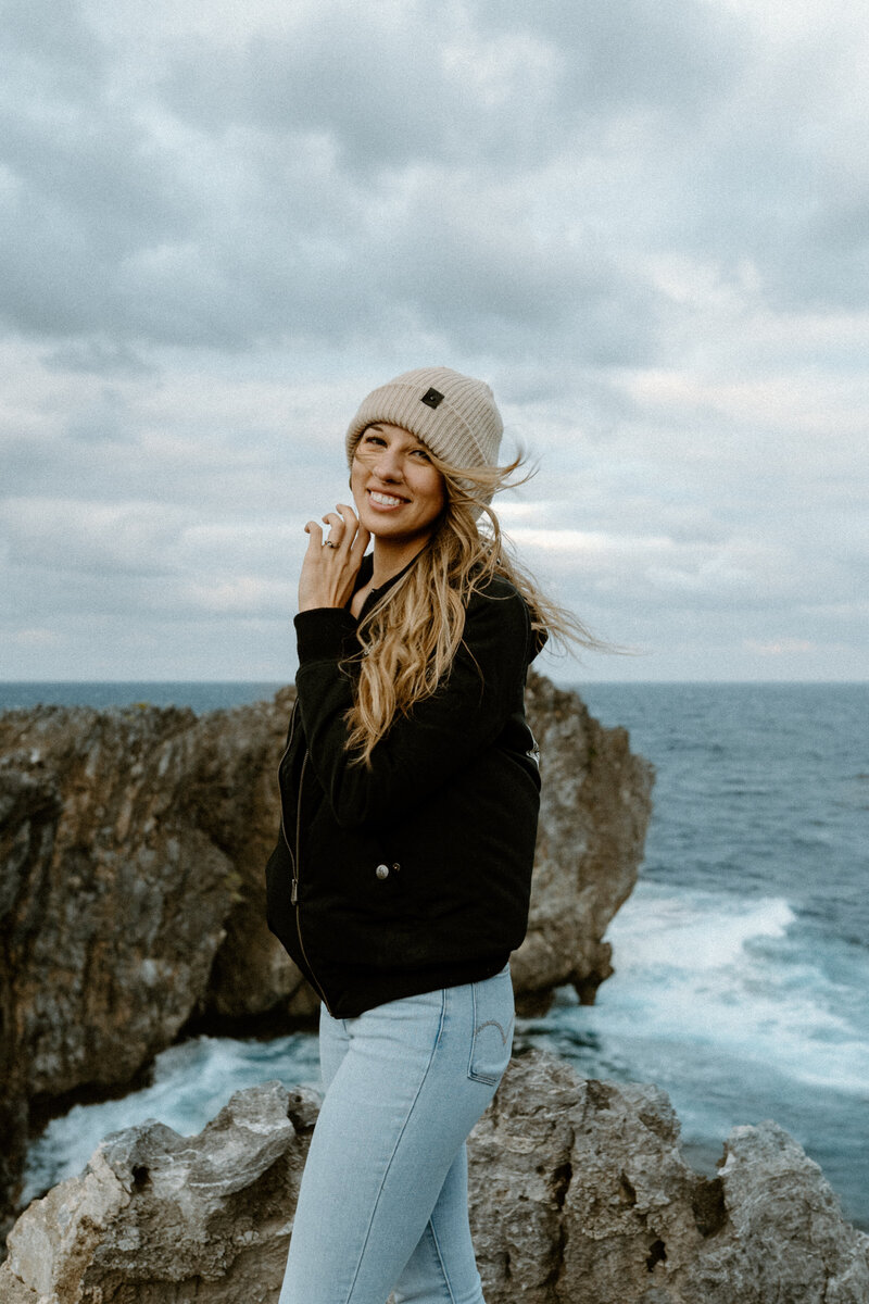 dominique smiling
