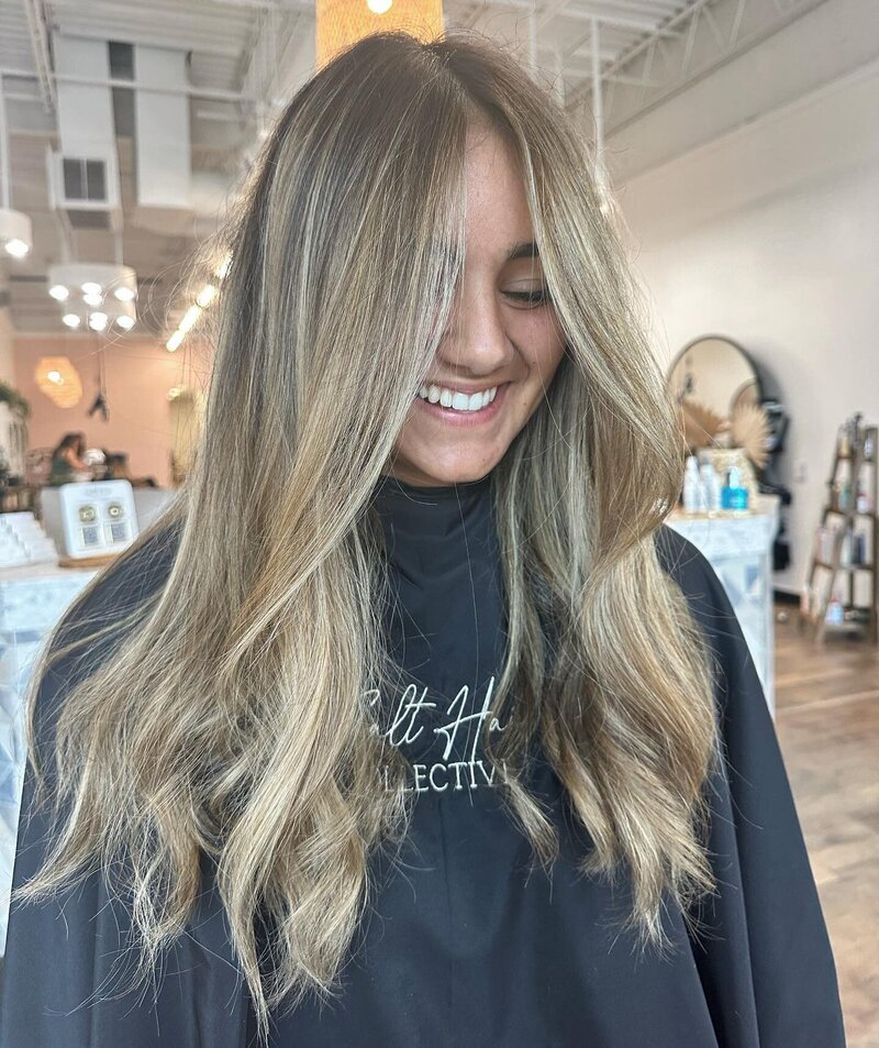 Lived in Low Maintenance Beachy Blonde Sun-kissed  Hair Color by Salt Hair Collective - East Beach Norfolk Hair Salon for Lived in Low Maintenance Color - 18