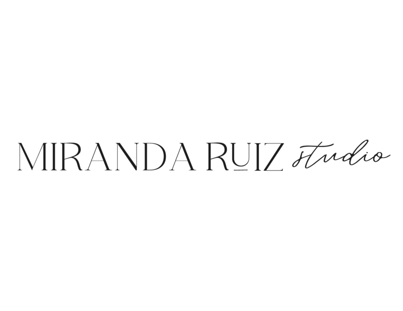 The classic Miranda Ruiz Studio logo symbolizing a premium brand identity for empowered industry leaders.