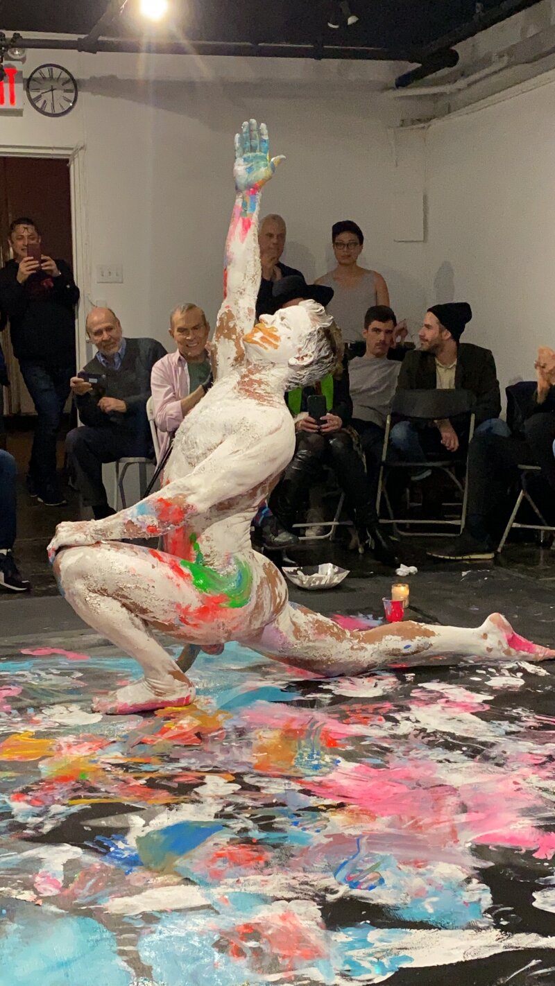 Brent Ray Fraser SoHo Project Space NYC - Body Paint Ritual 2020 - 21