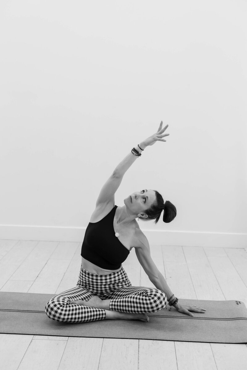 Melissa Martin in yoga pose