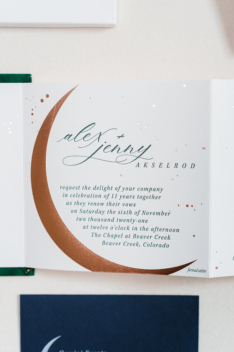 Moon Velvet Wedding Invitations