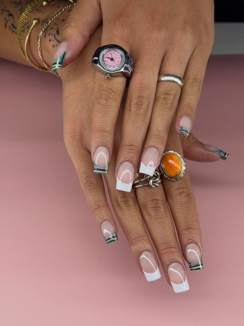 french tip stripe