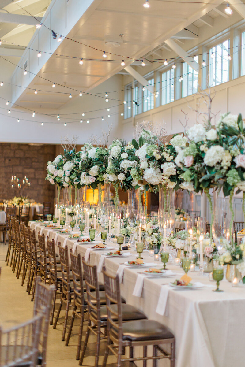 indoor luxury wedding reception in Atlanta GA