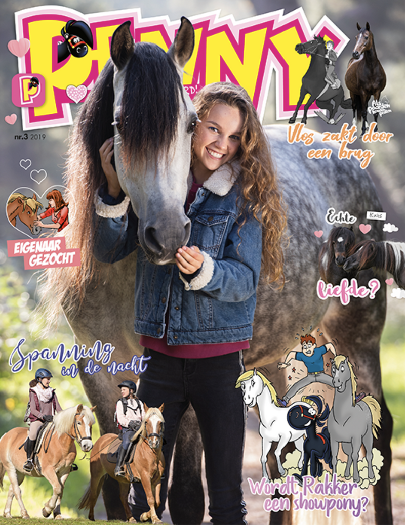 Cover Penny Magazine model met paard