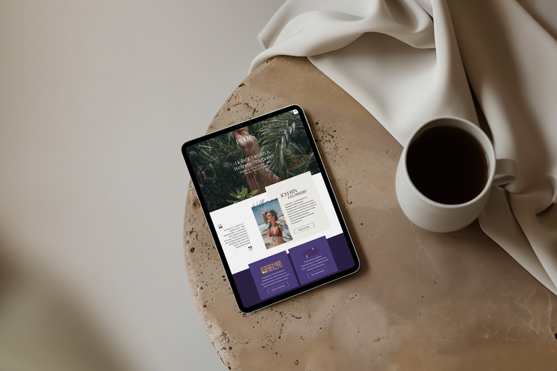 holistic coach website design