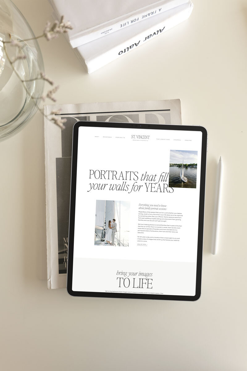 Showit Templates for Portrait Photographers | Davey & Krista