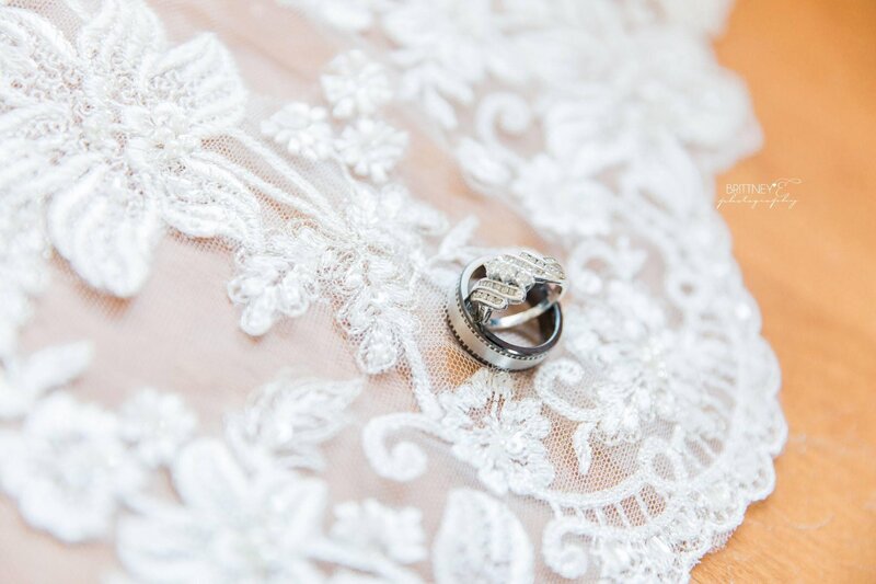 Wausau wedding photographer capturing wedding rings