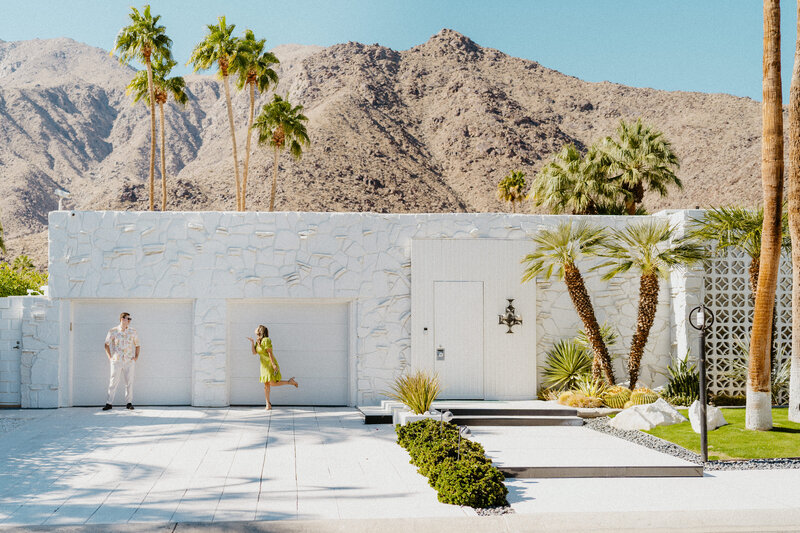 Palm Springs Retro Engagement Session