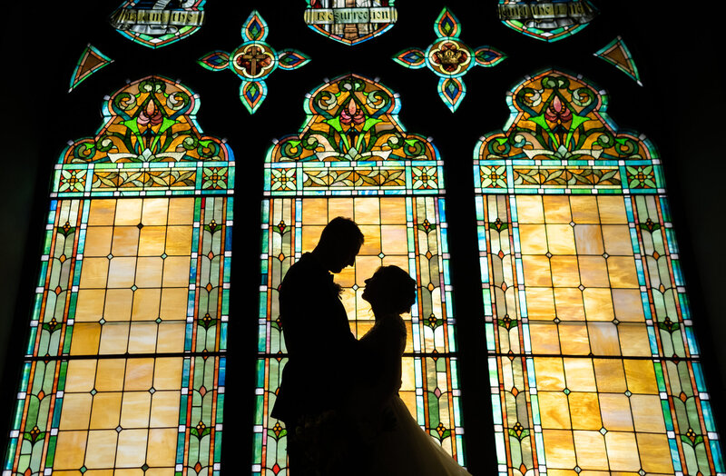 Stained-Glass-Wedding-Portrait-Calgary-Ceremony-Locations-Indoor-copy-scaled