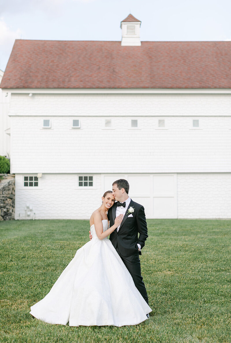 bride-groom-white-barn