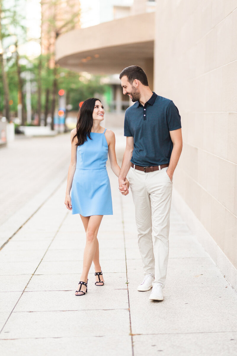 Zack & Hope Engagement Session in the Dallas Arts District Winspear Opera House & Meyerson Symphony Center | DFW Wedding & Portrait Photographer-4