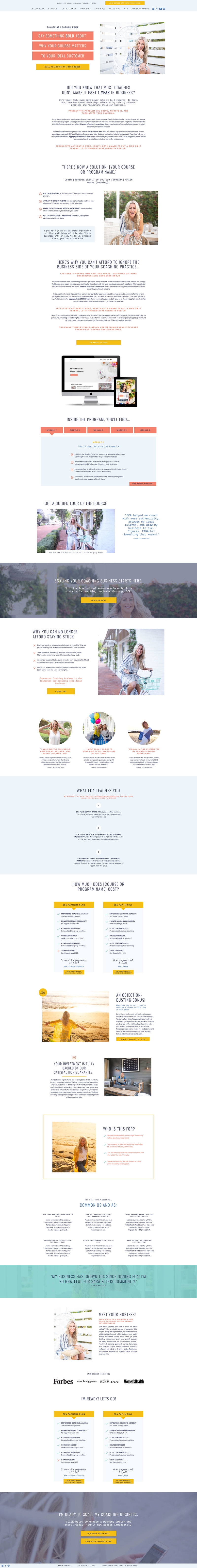 Showit Website template by Elizabeth McCravy