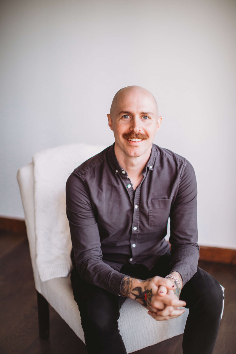 Professional headshot of Alex MacWilliams, Licensed Mental Health Counselor at Matters of the Heart Counseling