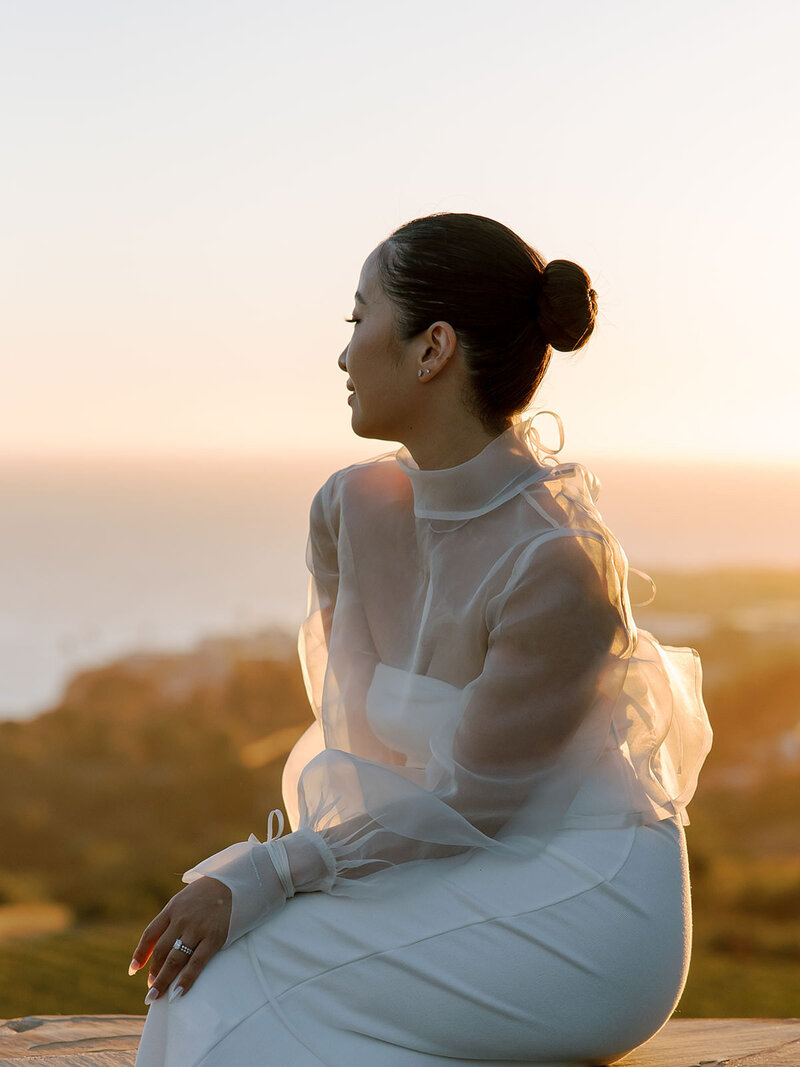 Ocean view wedding at Catalina View Gardens in Palos Verdes, California - 29