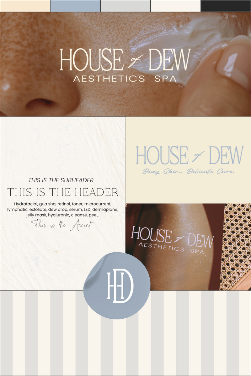 Stylish brand design suite designed for women entrepreneurs ready to launch quickly.