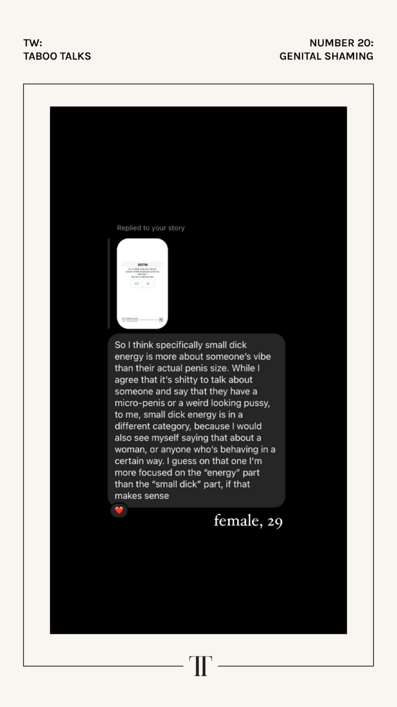 N.20 Genital Shaming