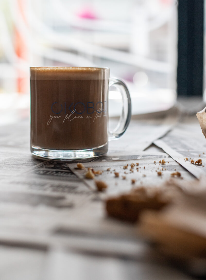 Tall Glass Latte Mugs