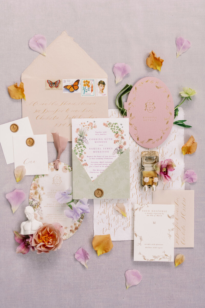 Every Little Something luxury fine art paper studio custom wedding stationery invitations invites designs design prints print weddings event events classically trained artist Nicole Ferguson GippyEditorial_Previews-2