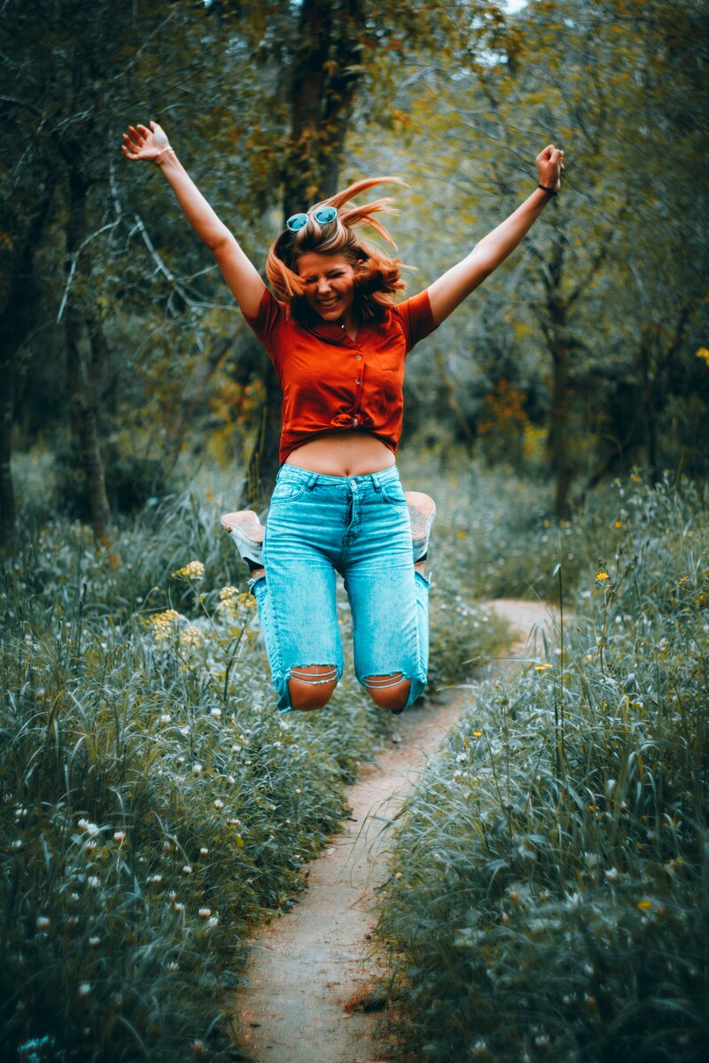 Jump for joy of being at a healthy weight