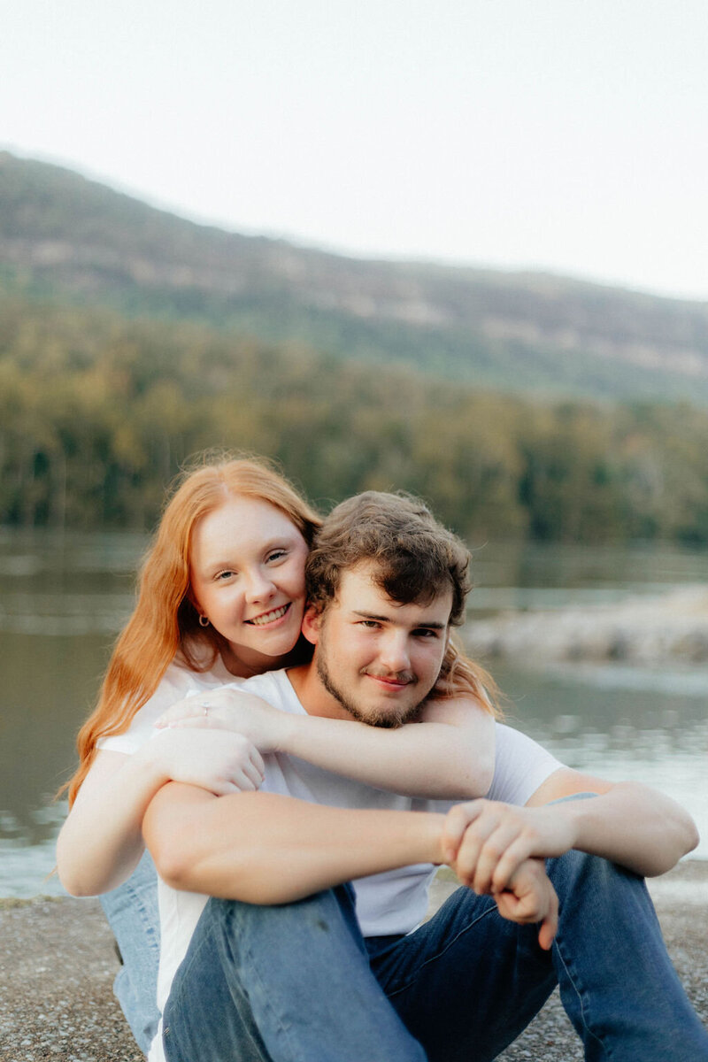 couple smiling