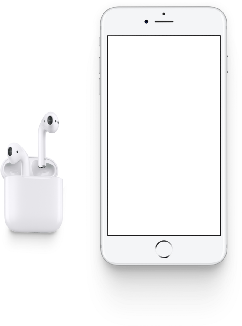 uno-dos-trae-iPhone + Airpods