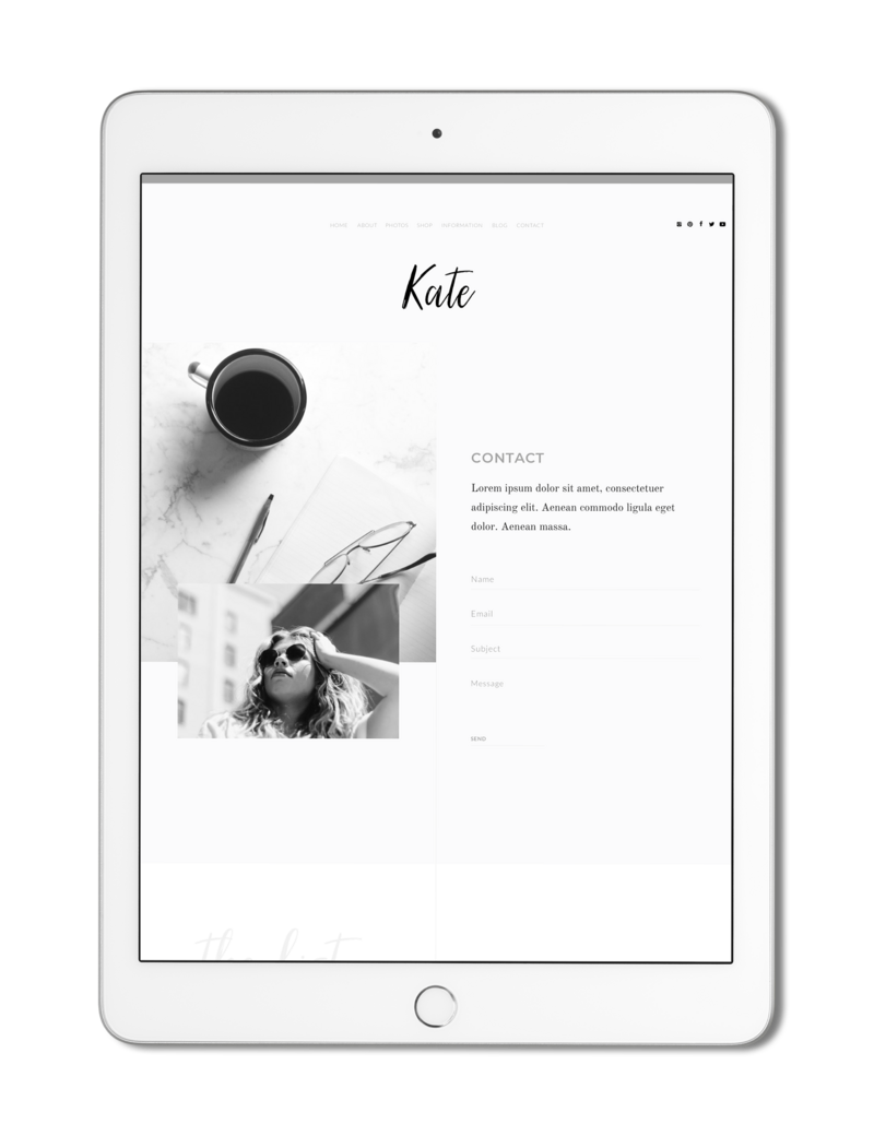 The Roar Showit Web Design Creative Website Business Template Ipad Kate   8