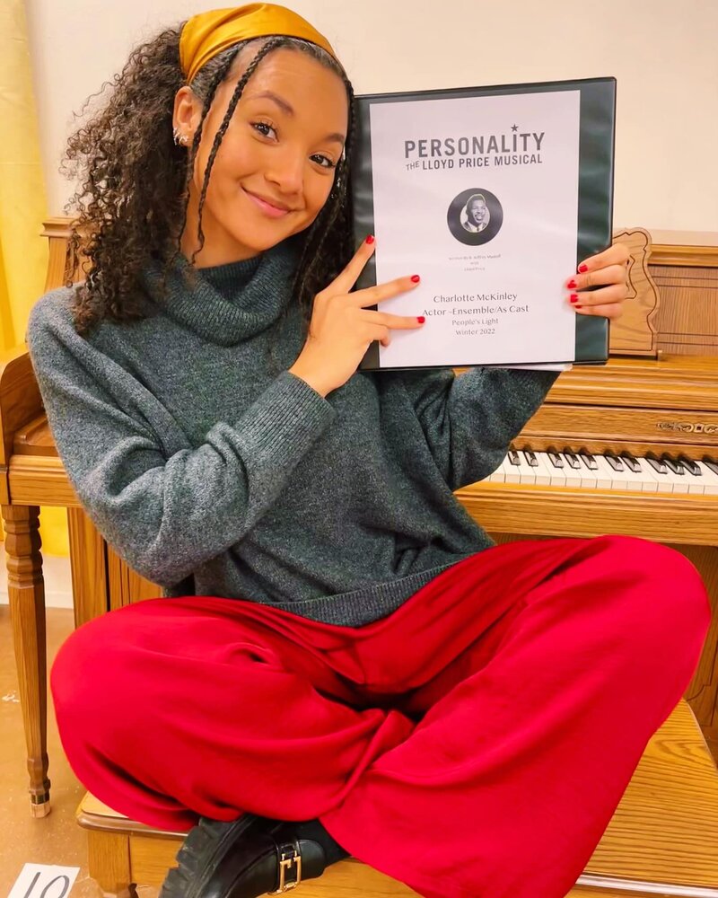 woman posing while announcing her casting in Personality : The  Lloyd Price Musical
