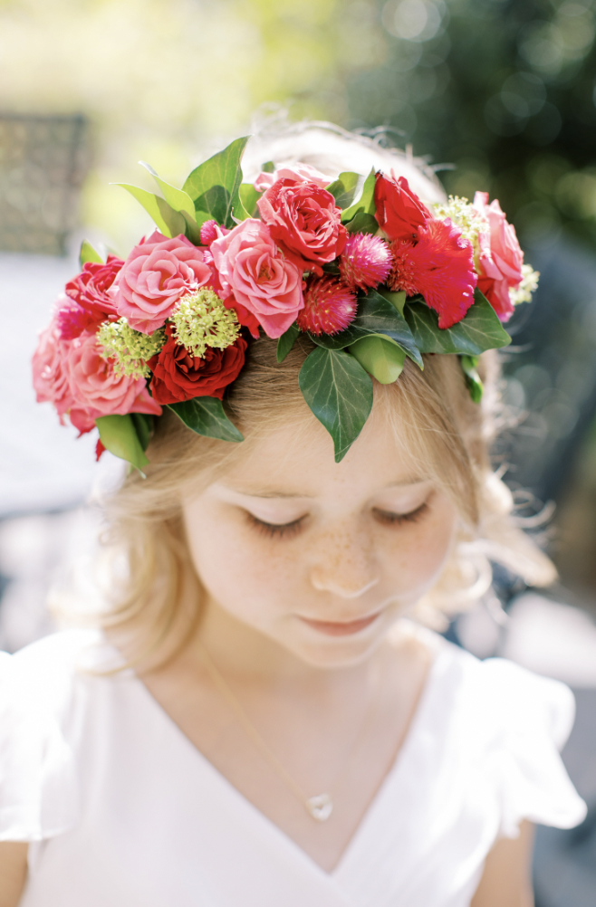 Flower girl crown