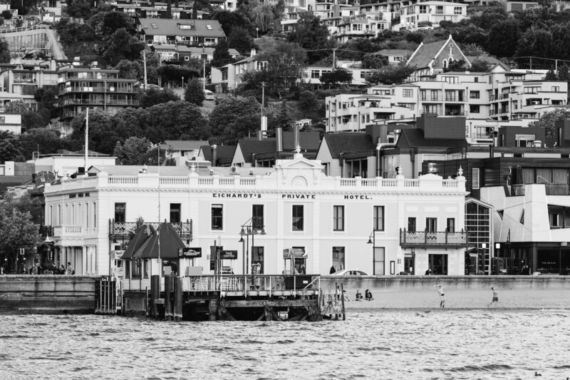 The Lovers Elopement Co - Eicharts Hotel from the water in Queenstown