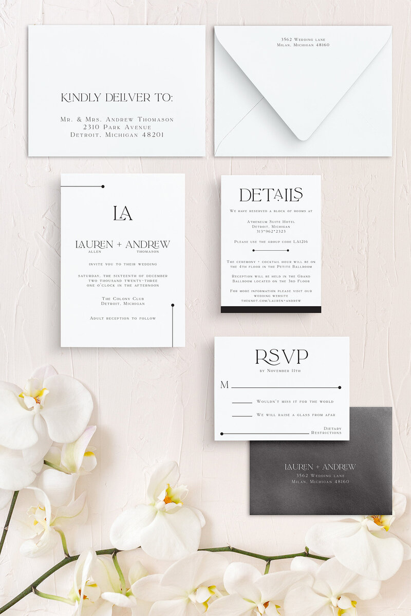 Lauren-modern-black-invitation