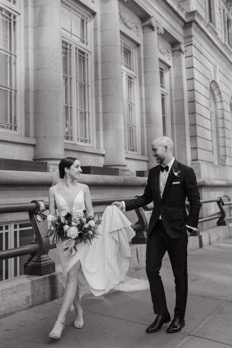 couple on wedding day
