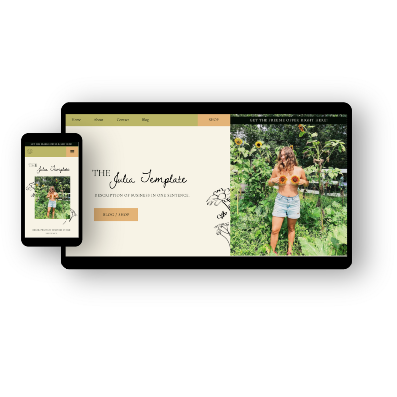 garden website display