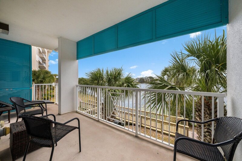 balcony with wicker chairs