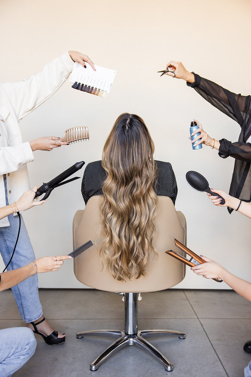 hair salon in meridian Idaho services.  blowout and extensions in meridian