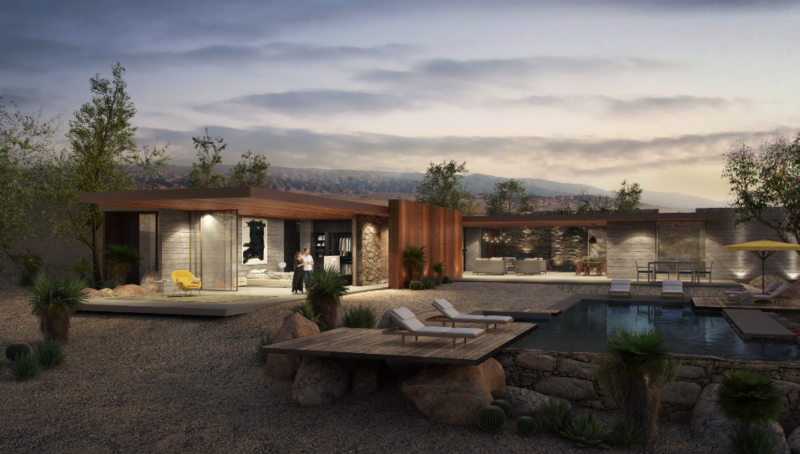 Spec home for Desert Palisades designed by Los Angeles architect