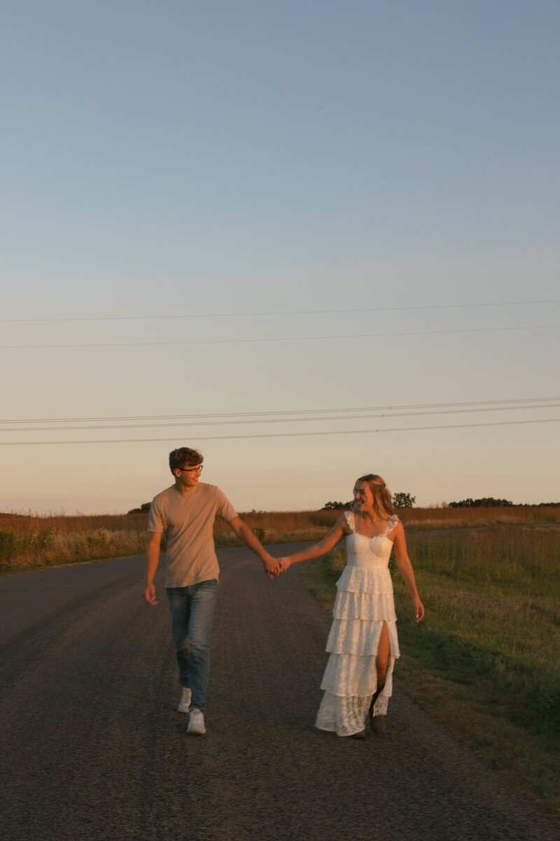 Sioux Falls Engagement Photographer, Good Earth State Park, RCC Photography, Field Engagement Photos, Documentary Photographer-09