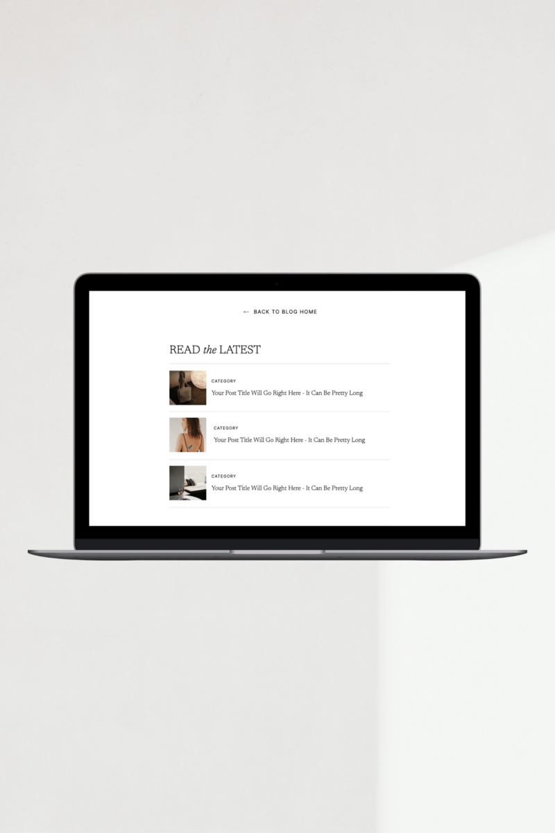 Showit Website Template dd5