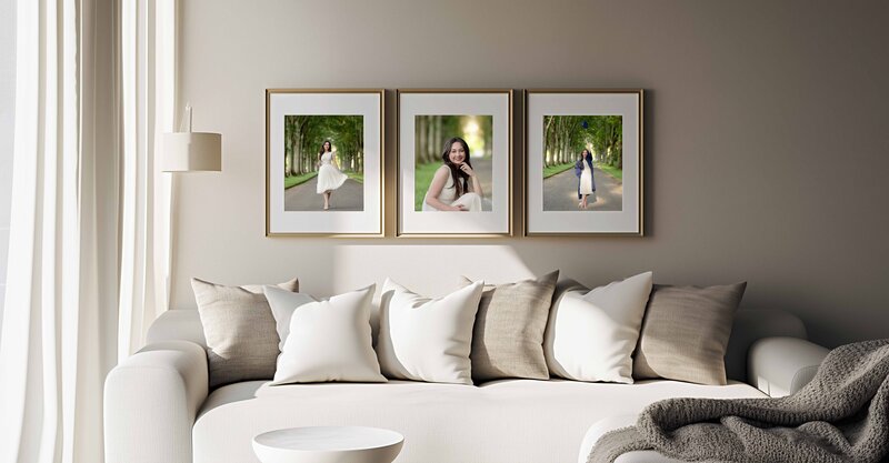 Professional Senior-Graduation photography products printed and hung on your wall. Photos taken in Atlanta, GA by Jenni Nikki Photography