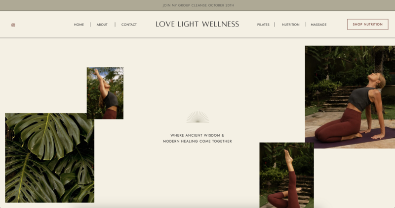 Custom web design for farm dinner catering on laptop screen