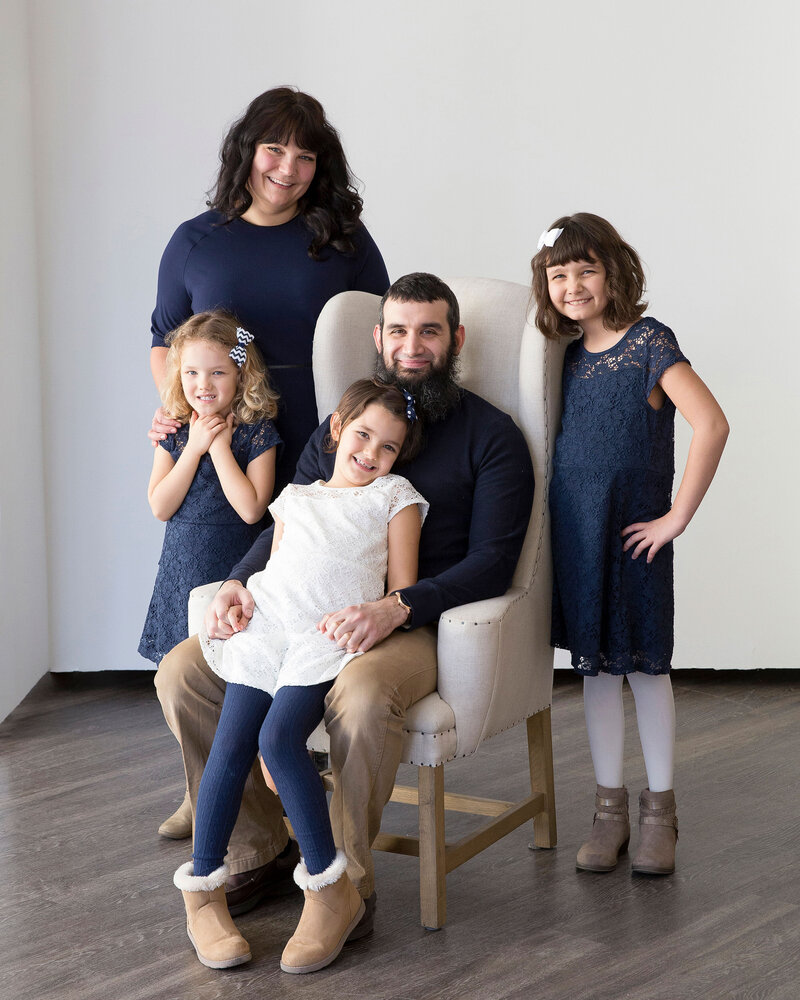 Family portraits in studio by Heidi Soll Photography in St Paul MN