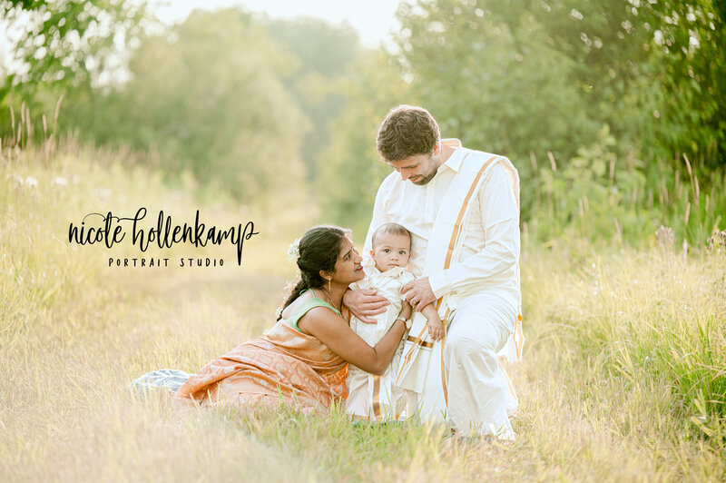 Backlight portraits side by side | Mom and Baby | dad and baby | Newborn Portraits
