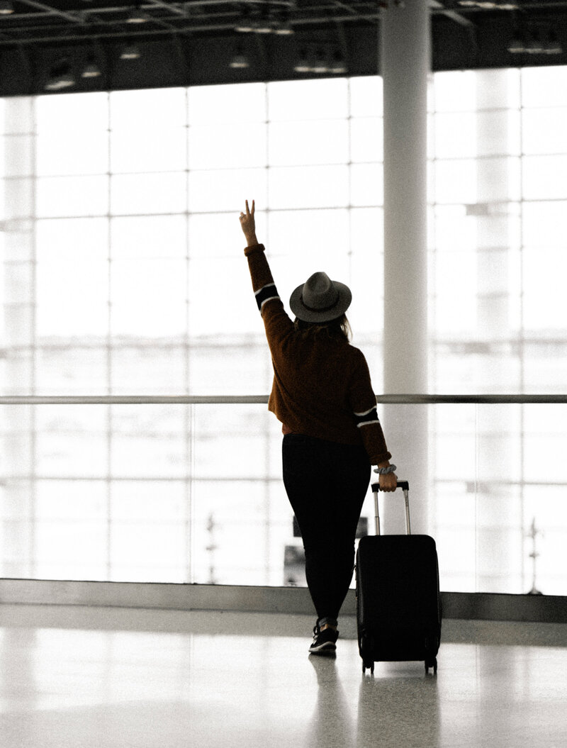 Woman at airport