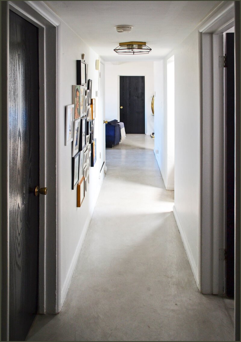 Mid-century modern hallway