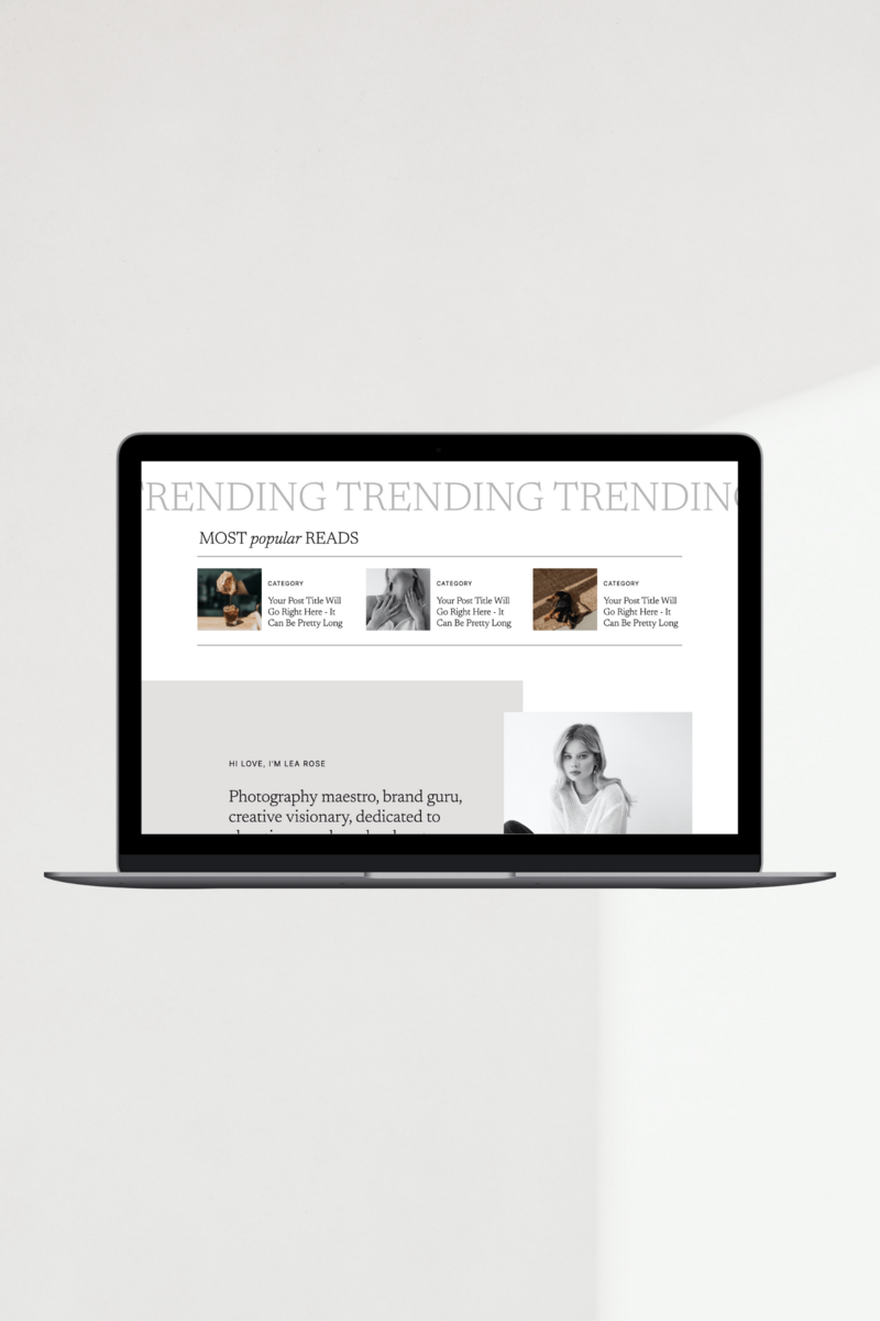 Showit Website Template dd lea5